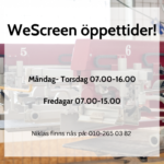 Öppettider WeScreen tryckeri