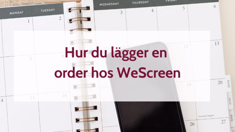 Hur lägger man en screenprintorder så att man inte behöver vara orolig för fel och förseningar